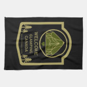 Glamping Canada Business Geschirrtuch (Horizontal)