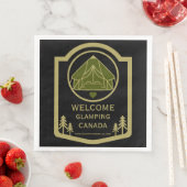 Glamping Canada Business Serviette (Beispiel)