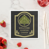 Glamping Canada Business Serviette (Beispiel)