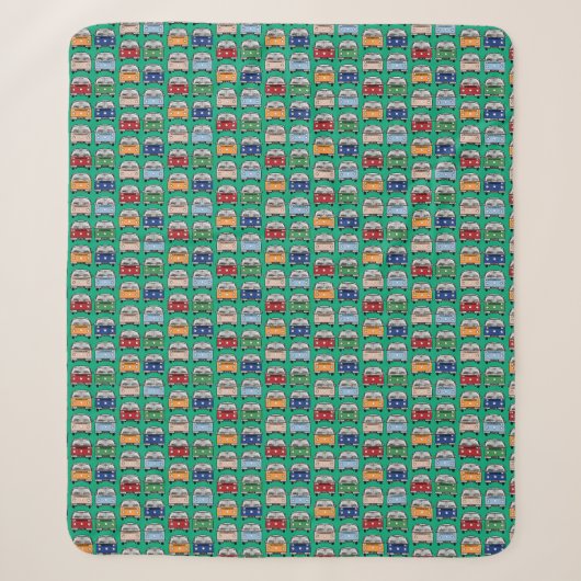 Glamping Classic Retro Campervan fandom VDub Sherpadecke (Vorderseite)