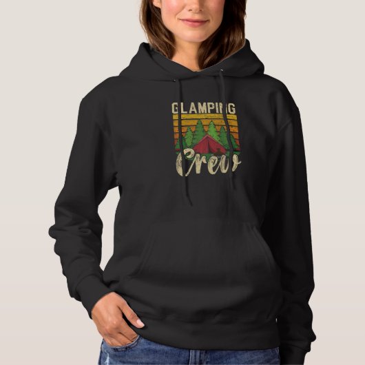 Glamping Crew Camper Nature Camping Glamper Hoodie (Vorderseite)