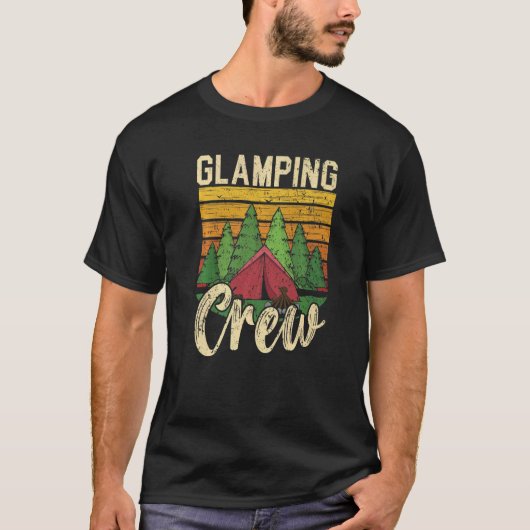 Glamping Crew Camper Nature Camping Glamper T-Shirt (Vorderseite)