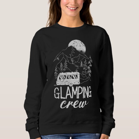 Glamping Crew Luxury Camping Trip Matching Family  Sweatshirt (Vorderseite)