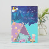 Glamping Dankeschön Karte (Stehend Vorderseite)