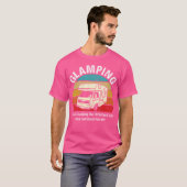 Glamping Funny Definition Camping Glamper T-Shirt (Vorne ganz)