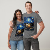 Glamping Glamper Camping Camper Starry Night Paint T-Shirt (Unisex)