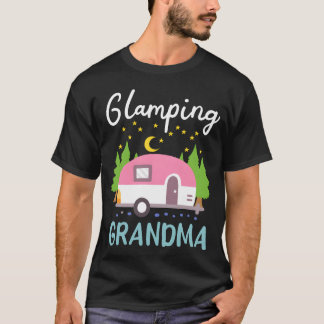 Glamping Grandma Glamper Rv Camping girl T-Shirt