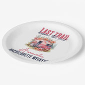 Glamping Last Train Junggeselinnen-Abschied Weeken Pappteller (Schrägansicht)