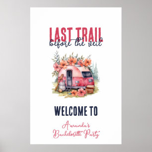 Glamping Last Train Junggeselinnen-Abschied Weeken Poster