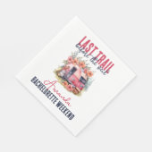 Glamping Last Train Junggeselinnen-Abschied Weeken Serviette (Ecke)