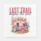 Glamping Last Train Junggeselinnen-Abschied Weeken Serviette (Vorderseite)