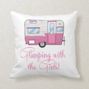 Glamping mit Girls Camper RV Pillow Kissen