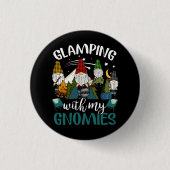 Glamping mit meinen Gnomies Happy Glamper Funny Gl Button (Vorderseite)