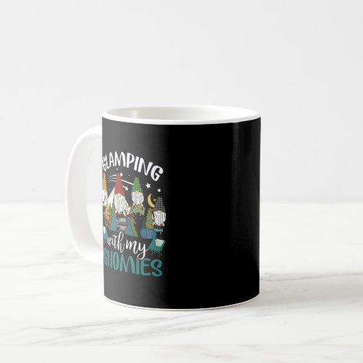 Glamping mit meinen Gnomies Happy Glamper Funny Gl Kaffeetasse (Vorderseite Links)