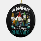 Glamping mit meinen Gnomies Happy Glamper Funny Gl Keramik Ornament (Links)