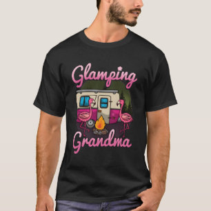 Glamping Oma Rv Flamingos Gift Camper Camping T-Shirt