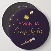 Glamping Party Identification Button (Vorne & Hinten)