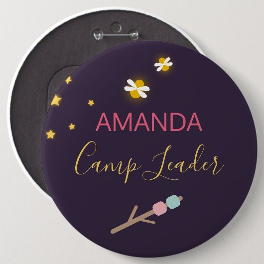 Glamping Party Identification Button (Vorne & Hinten)