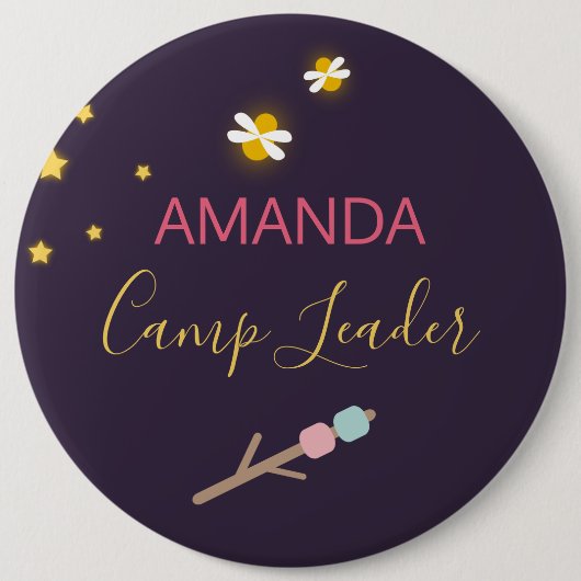 Glamping-Party-Identifikation Button (Vorderseite)
