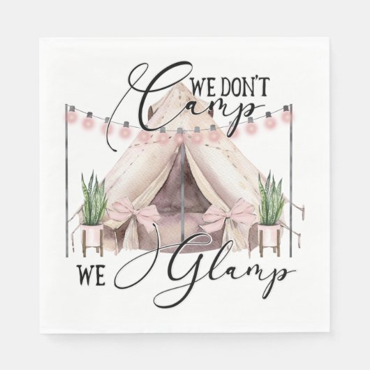 Glamping Party Serviette (Vorderseite)