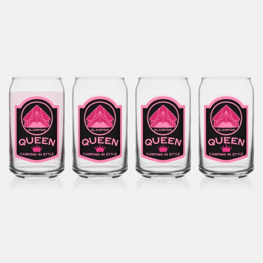 Glamping Queen Camping Dosenglas (Vorderseite)