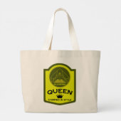 Glamping Queen Camping Jumbo Stoffbeutel (Rückseite)