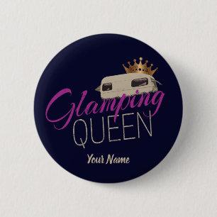 Glamping Queen Camping mit Vintagen Wohnwagen Button