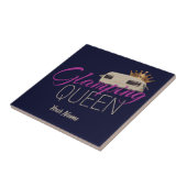 Glamping Queen Camping mit Vintagen Wohnwagen Fliese (Seite)