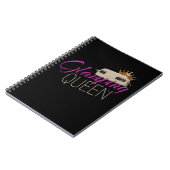 Glamping Queen Camping mit Vintagen Wohnwagen Notizblock (Linke Seite)