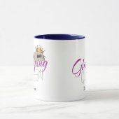 Glamping Queen Camping mit Vintagen Wohnwagen Tasse (Zentrum)