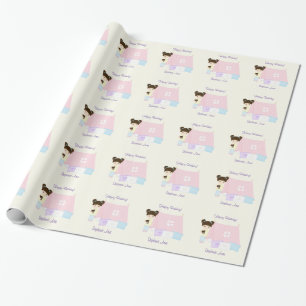 Glamping-Schlafparty Geschenkpapier