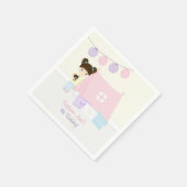 Glamping-Schlafparty Serviette (Ecke)