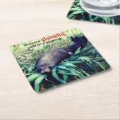 Glamping Sea Löwe Rechteckiger Pappuntersetzer (angewinkelt)