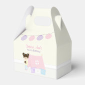 Glamping Sleepover Party Geschenkschachtel (Rückseite)