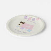 Glamping Sleepover Party Pappteller (Schrägansicht)