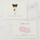 Glamping Sleepover Party Telefonnummerkarte (Vorne/Hinten)