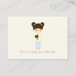 Glamping Sleepover Party Telefonnummerkarte