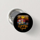Glamping Squad Matching Family Girls Camping Trip Button (Vorne & Hinten)