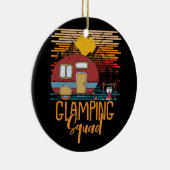 Glamping Squad Matching Family Girls Camping Trip Keramik Ornament (Rechts)