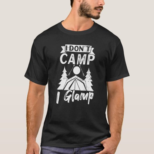 Glamping Tent Glam Camper Glamper T-Shirt (Vorderseite)