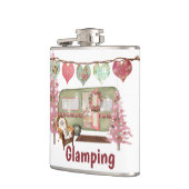 Glamping Vinyl Wrapped Flask Flachmann (Links)