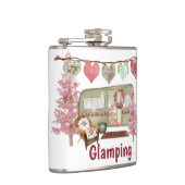 Glamping Vinyl Wrapped Flask Flachmann (Rechts)