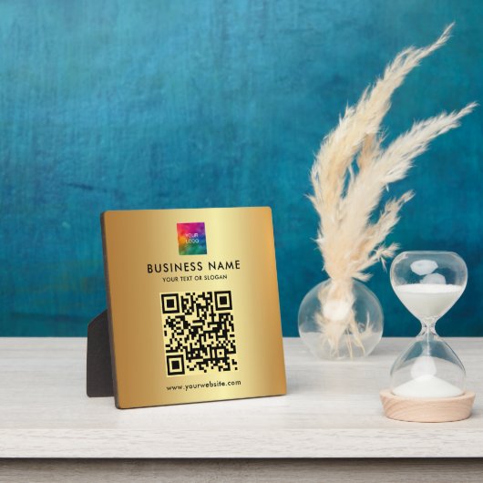 Glamurer Eleganter, moderner QR-Code für das Logo Fotoplatte (InSitu)