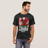 Glanaman Wales Welsh Flag Y Ddraig Goch Dragon T-Shirt (Vorne ganz)