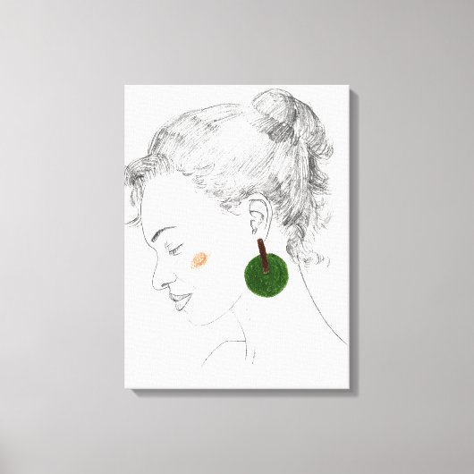 Glance Sketch Leinwanddruck (Vorderseite)