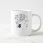 Glance Sketch - Portrait Jumbo-Tasse (Rechts)