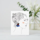 Glance Sketch - Portrait Postkarte (Stehend Vorderseite)
