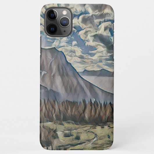 Glancier National Park Art Phone Case iPhone Hülle (Rückseite)