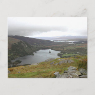 Glanmore Lake von Healy Pass Irland. Postkarte