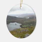 Glanmore See von Healy Durchlauf Irland. Rund Keramikornament (Links)